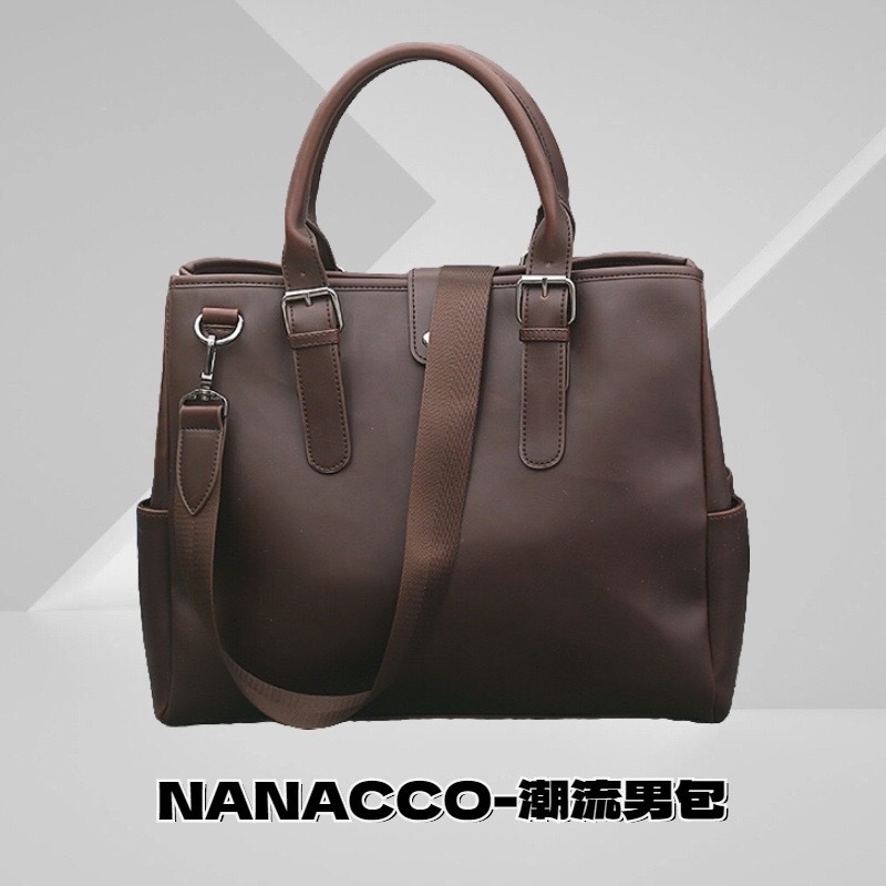 NANACCO 新款 側背包 男 手提包 包包 男後背包 潮 手提包 包 斜背包 復古 簡約 大容量 公文包