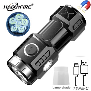 Haixnfire X16 6xP35 LED Type-c 可充電側燈高亮度露營家庭工作維修手電筒