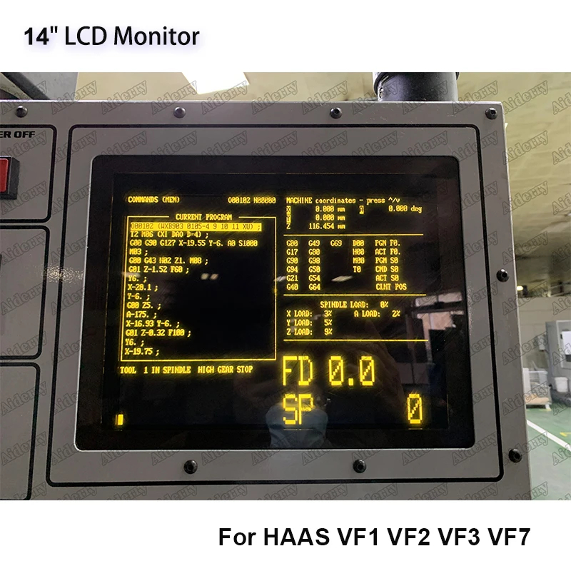 28hm-nm4 液晶顯示器兼容 14 英寸適用於 HAAS VF1 VF2 VF3 VF7 CNC 機器替換 CRT