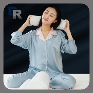 圓形頭枕慢回彈柔軟記憶睡枕芯圓柱枕,腿腰多功能放鬆枕