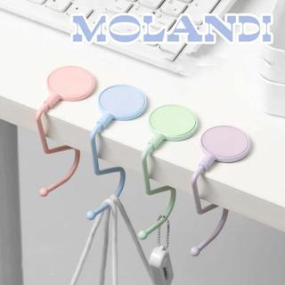 Kawaii Morandi 包衣架便攜式即時錢包手提包掛鉤重型旅行桌包架辦公桌收納袋家庭辦公室包衣架