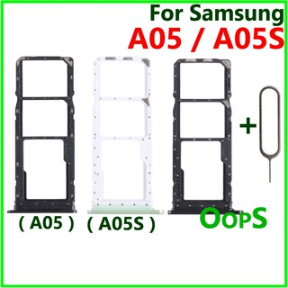 SAMSUNG 適用於三星 Galaxy A05 A05S 手機新 SIM 卡託盤支架免費別針