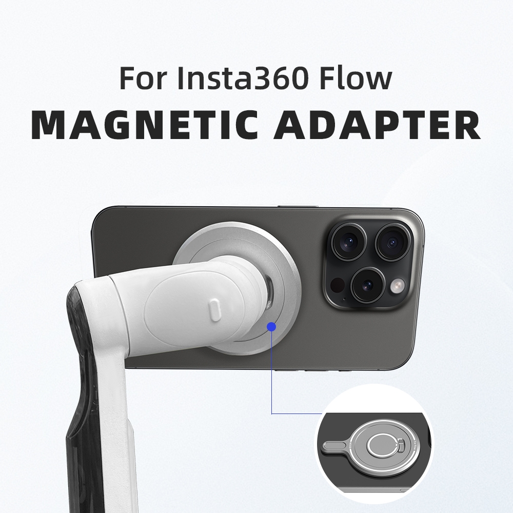 適用影石Insta360 Flow 磁吸轉接底座手機雲臺拓展配件