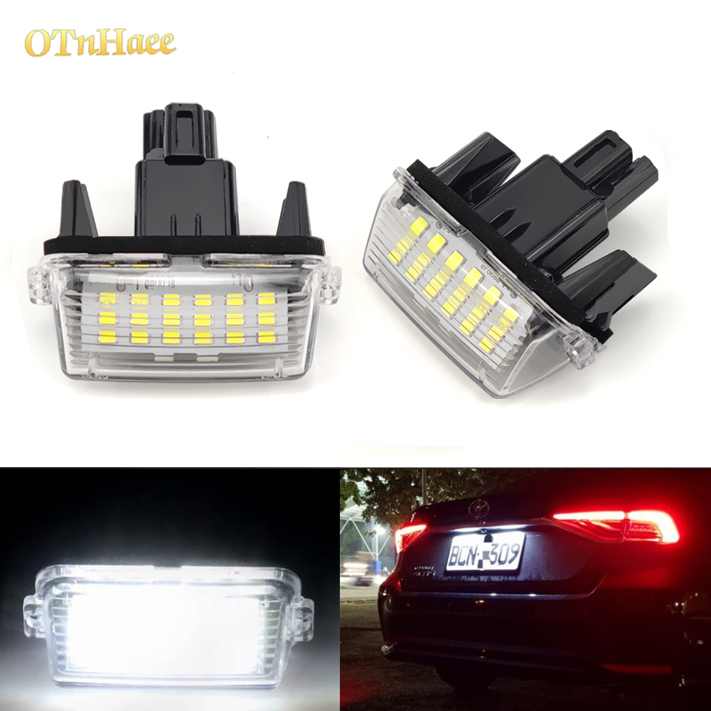 Toyota豐田LED高亮車牌燈Altis Vios Camry Yaris Prius cross SIENNA牌照燈