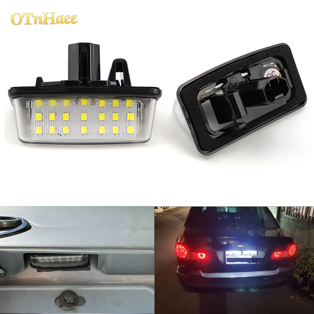 2只裝 豐田TOYOTA ALTIS九代 WISH VIOS PREVIA 直上 LED車牌燈 純白光牌照燈總成