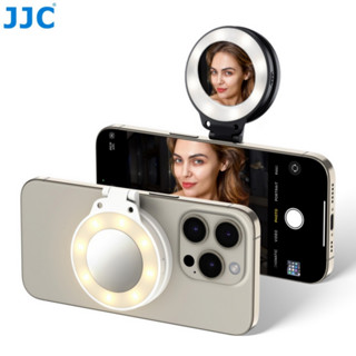 JJC MagSafe 磁吸補光燈 內建自拍鏡 蘋果手機 iPhone 外接LED補光燈 Vlog拍攝 網路直播