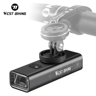 WEST BIKING 自行車燈正裝/吊掛頭燈 400/600/800 流明 Type-C 充電 Ipx4 防水騎乘閃光
