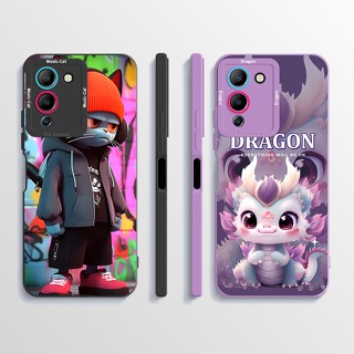 適用於 Infinix Note 12 G96 X670 Note12 Turbo 手機殼時尚印花圖案保護後蓋矽膠軟 T