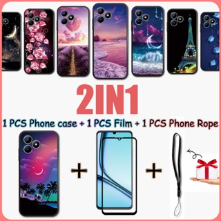 Realme Note 50 4G/RMX3834 手機殼 2 合 1 手機殼,自然景觀設計陶瓷膜