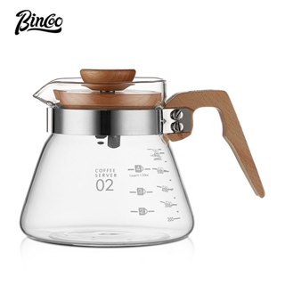 BINCOO 手沖咖啡壺 家用玻璃濾杯 分享壺 日式冷萃壺 沖泡咖啡器具套裝 大容量 400ML/600ML