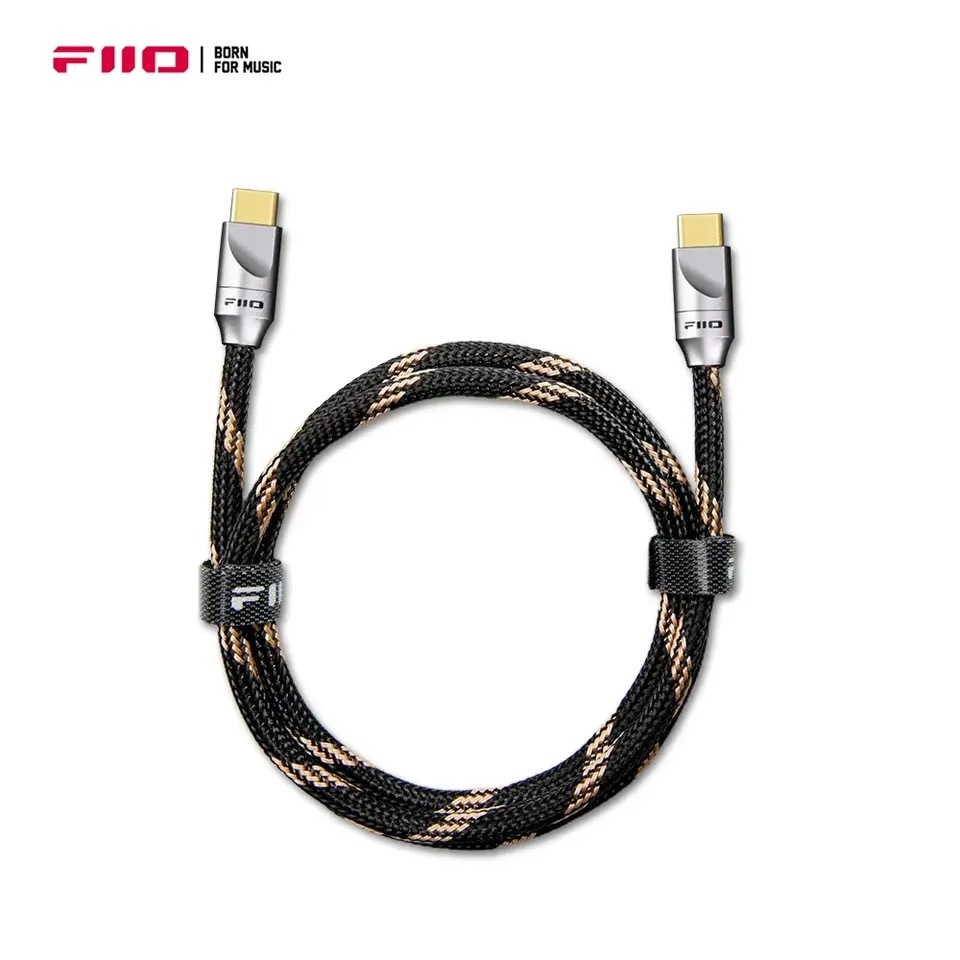Fiio LT-TC5 USB鍍銀純銅數字音頻Type C轉Type C線