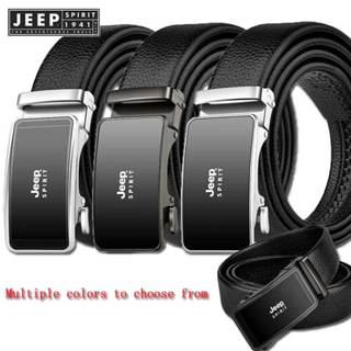 Jeep SPIRIT 1941 ESTD 男士時尚自動扣皮帶流行商務高品質男皮帶