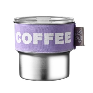 OUKEAI 304不鏽鋼咖啡杯帶蓋吸管杯辦公家用隨行杯保溫杯