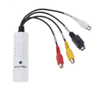 USB 2.0 到 RCA 電纜適配器轉換器音頻視頻採集卡適配器 PC 電纜用於電視 DVD VHS 採集裝置