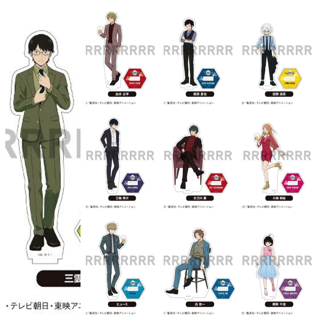 境界觸發者 World Trigger 壓克力立牌 空閒遊真 出水公平 Cosplay造型 日本動漫周邊 辦公桌擺飾