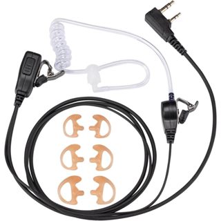 對講機聽筒/耳機,帶清晰聲音 PTT MIC&柔軟舒適的聲管,適用於 UV-5R BF-F8HP BF-888S、Ken