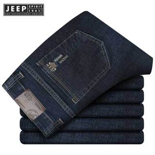 Jeep SPIRIT 1941 ESTD 男士牛仔褲商務休閒常規直筒經典高品質