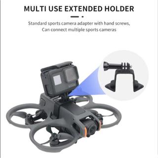 Gopro 10 9 Insta360 全景相機安裝固定適配器支架 DJI Avata 2 無人機配件的頂部擴充套件支架
