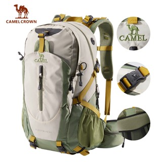 CAMEL CROWN駱駝 登山包 40L戶外運動包大容量防水揹包休閒旅行揹包男女超大旅行包