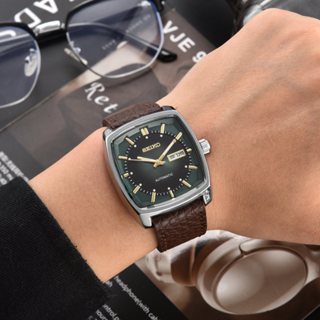 SEIKO 100% 原裝精工手錶休閒商務自動機械機芯 SNKP27 男士手錶 Jam Tangan Lelaki