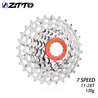 Ztto折疊自行車7速單反飛輪輕量hg Freehub 11-28T自行車7速28T K7 7V 7s 28T CNC鏈