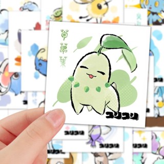 肆元dé 48張 水墨風寶可夢貼紙 pokemon貼紙 創意小清新神奇寶貝貼紙 個性手機殼裝飾 行李箱 電本裝飾 防水