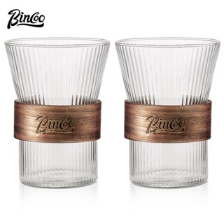 BINCOO 高顏值日式掛耳咖啡專用杯子 手衝咖啡杯 分享杯套裝 輕奢玻璃杯 家用 300ML