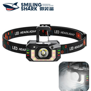 微笑鯊正品 TD0189 LED 超亮頭燈 帶掛鉤鑰匙扣燈 Type-c 可充電釣魚燈 高帶紅燈 警示燈 防水 工作照明