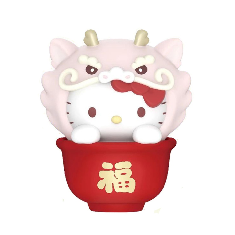 三麗鷗招福龍錦系列 招福 龍錦 軟膠 玩偶 大耳狗 布丁狗 庫洛米 公仔 盲抽 盲盒 盒玩