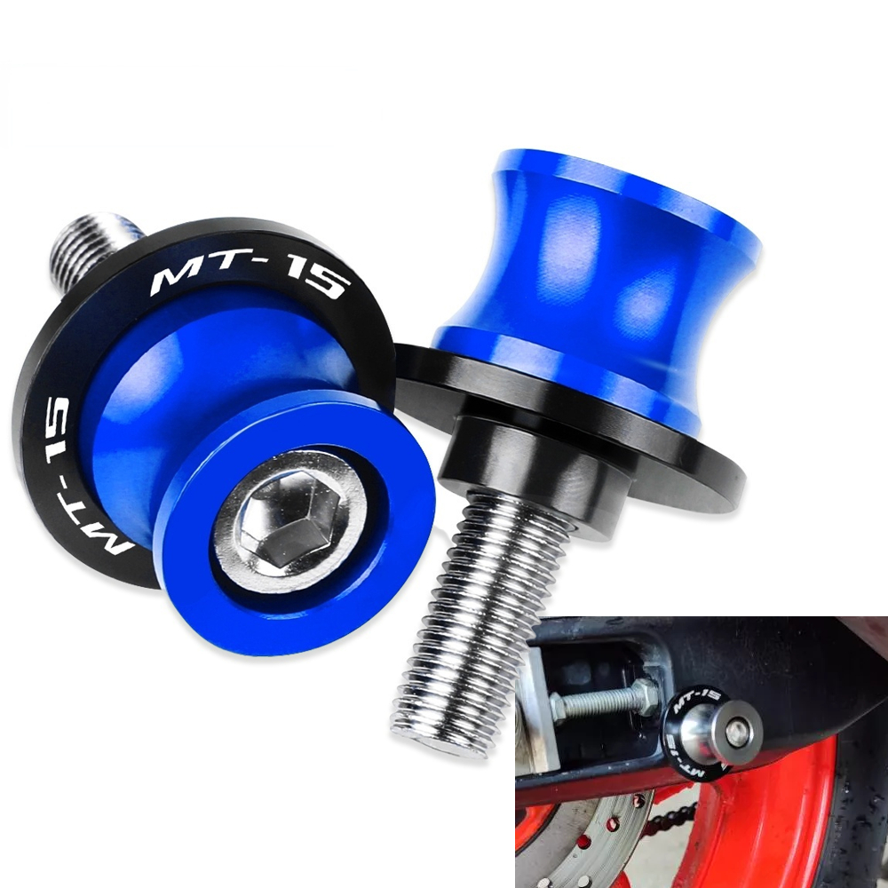 山葉 後搖臂滑塊 MT15 YAMAHA MT15 配件 6MM CNC 鋁製摩托車後搖臂滑塊線軸 MT-15
