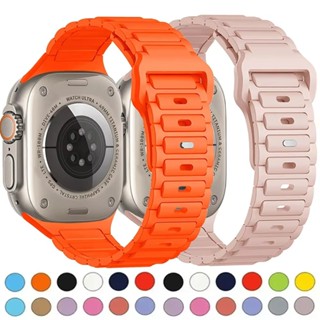 矽膠錶帶相容 Apple Watch Ultra 49mm 46mm 45mm 44mm 42mm 41mm 40mm
