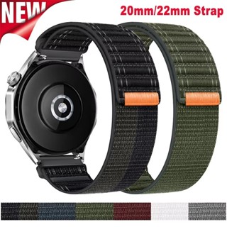 SAMSUNG 尼龍編織錶帶相容三星 Galaxy Watch 7 6 5 4 40mm 44mm 尼龍手鍊,適用於華為