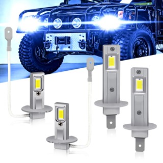 1:1 迷你尺寸 H1 H3 Led 大燈燈泡無線 7585 CSP 汽車大燈自動二極管燈 H7 即插即用 Turbo