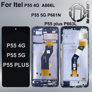 適用於 Itel P55 4G 5G Plus P663L A666L P661N 觸控式螢幕顯示器的原裝 LCD