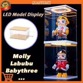 Led模型展示木盒模型收納盒400% labubu babythree Molly