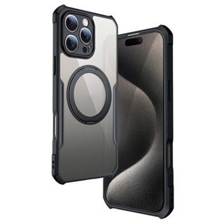 Iphone 16/16 Pro/16 Pro Max/16 Plus 手機殼迅迪透明 360°磁性支架外殼防震防指紋外