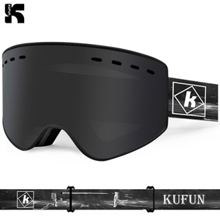 酷峰KUFUN滑雪眼鏡柱面雪鏡登山眼鏡護目鏡可戴近視雙層防霧雪地女男