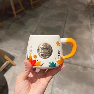 陶瓷 帶蓋 咖啡杯 下午茶 星巴克 馬克杯 夏季 楓葉 狐狸 兔子 馬克杯