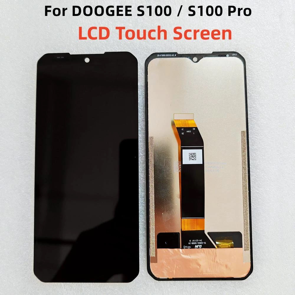 6.58" 適用於 DOOGEE S100 S100 Pro LCD 顯示器和触摸數字化儀更換 S 100 LCD 顯示