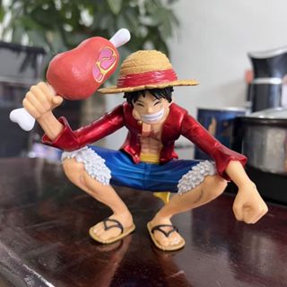 海賊王動漫人物模型藝術王蹲路飛koa模型15cm連體模型生日禮物兒童玩具