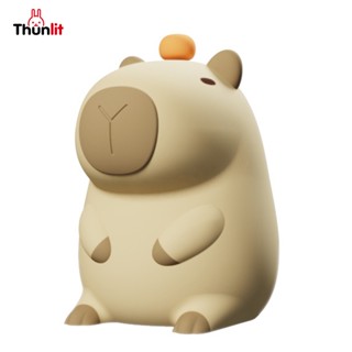 Thunlit Capybara小夜燈可充電調光矽膠小夜燈水豚鼠拍拍燈水豚燈
