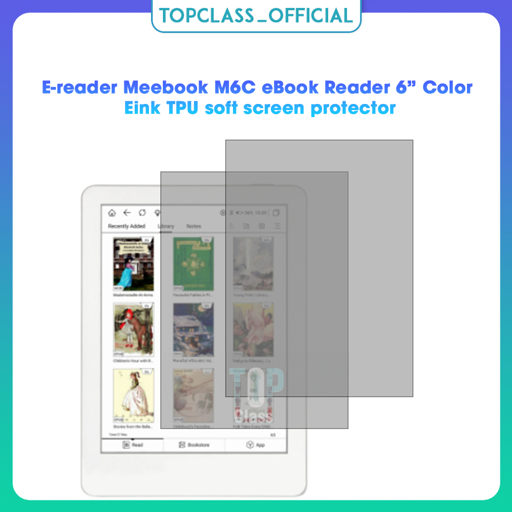 2 件電子閱讀器 Meebook M6C 電子書閱讀器 6" Color Eink TPU 軟屏幕保護膜