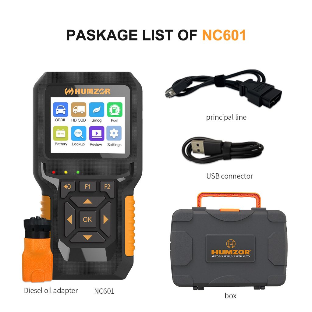 ⭐⭐⭐Nc601汽油柴油12-24v發動機obd2讀碼卡elm327解碼故障診斷儀