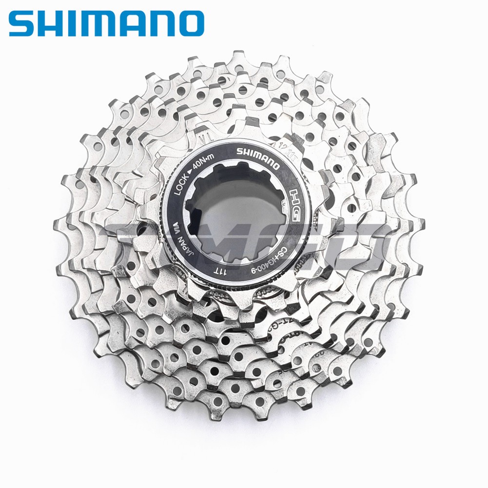 Shimano Alivio CS-HG400-9 公路自行車 9 速飛輪 11-25T/11-28T 銀色 HG50-