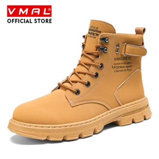 Vmal 四季男士時尚高幫厚底耐磨休閒馬丁鞋 39-44 碼