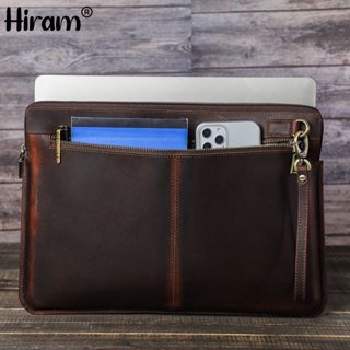 Hiram 筆記本電腦包適用於 MacBook Pro Air 13 14 英寸皮革公文包 A2337 A2179 Re
