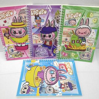 ☆現貨+免運☆拉布布 labubu 筆記本 記事本 日記本 錯題本 文具 文具用品 手帳本 活頁筆記本 線圈筆記本 a5