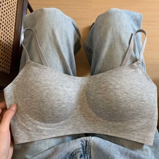 現貨 無痕軟支撐大胸顯小內衣女夏季薄款無鋼圈防下垂收副乳上託內衣罩