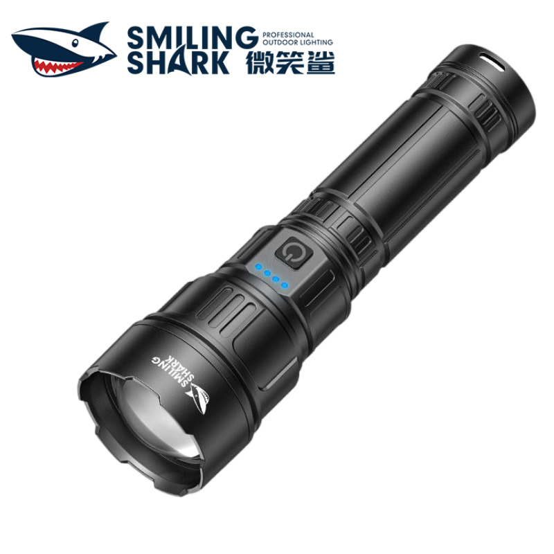 微笑鯊正品 SD7170 LED 手電筒 M80 超亮8000流明 3檔位 Type-c充電 照明手電防水 超耐用戶外