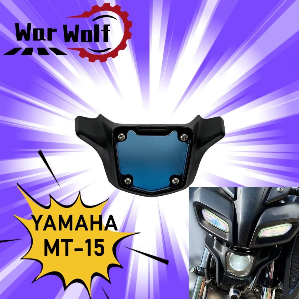 適用於 YAMAHA雅馬哈 MT15 MT-15 MT 15 2021-2024 大燈保護罩前照明保護罩護罩大燈罩大燈蓋